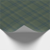 Classic Green Plaid | rustieke kerst Cadeaupapier (Hoek)