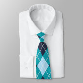 Classic Green White Black Pattern Neck Tie Stropdas (Gebonden)