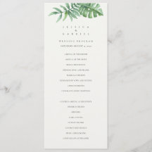 Classic Greenery Tropical Wedding
