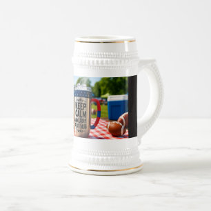 Classic Grey/Blue Stein 22oz Duitse Bier Mok