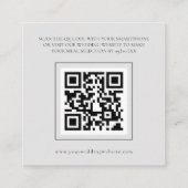 Classic Grey Modern Wedding Menu Behuizing Kaart (Achterkant)