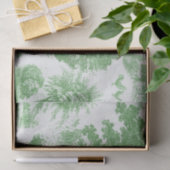 Classic Groen  Frans Chateau Toile Tissuepapier (Geschenk)