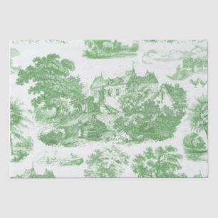 Classic Groen  Frans Chateau Toile Tissuepapier