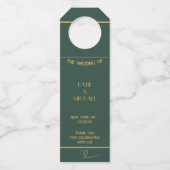 Classic Groene & Gouden Fleshanger Labels - Luxury (Achterkant)