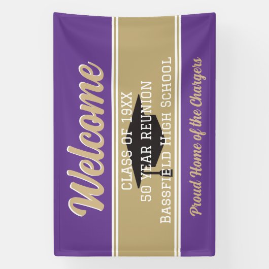 Classic! Grote Custom Class Reunion banner (Verticaal)