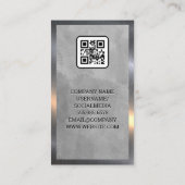 Classic | Haarklemmen en schaar | QR-code Visitekaartje (Achterkant)