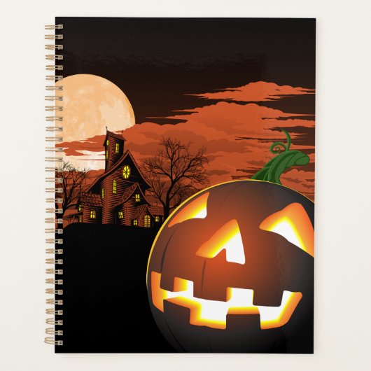 Classic Halloween Jack-O-Lantern Creepy House Planner (Voorkant)