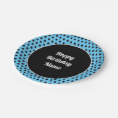 Classic Happy Birthday Retro Polka Dot Paper Bord (Gekanteld)