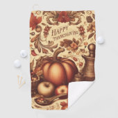 /Classic Happy Thanksgiving Golfhanddoek (Insitu)