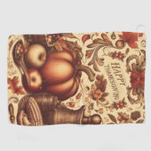 /Classic Happy Thanksgiving Golfhanddoek (Horizontaal)