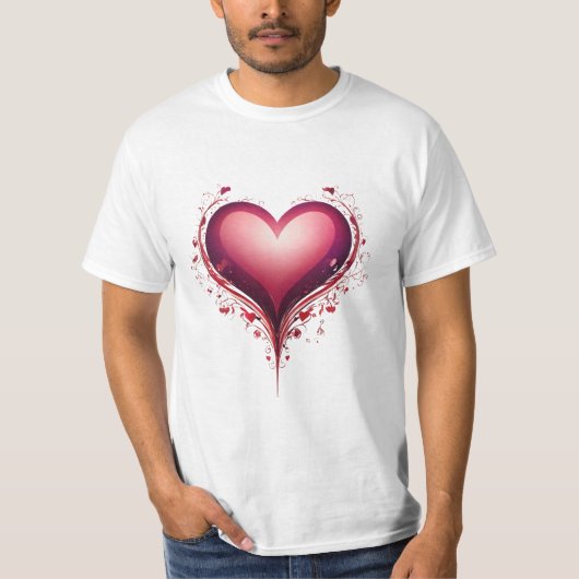 Classic Heart Logo Wit T-shirt (Voorkant)