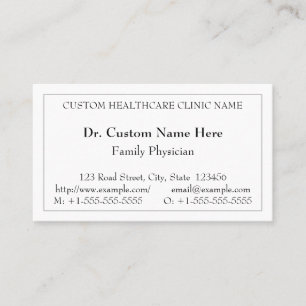 Classic Heathcare Professional Visitekaartje