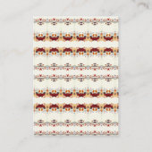 Classic Herfst Wildflower Naam QR Code Bruiloft RS Informatiekaartje (Achterkant)