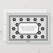 Classic Hex carreaux design joyeux carte de vacanc (Dos)