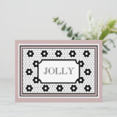 Classic Hex carrelage design jolis carte de vacanc (Debout devant)