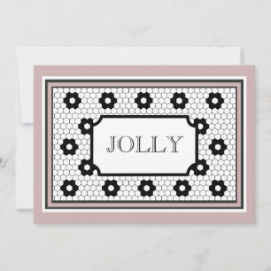 Classic Hex carrelage design jolis carte de vacanc
