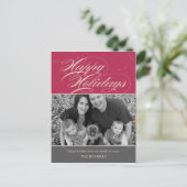  Classic Holiday Photo Card Briefkaart (Staand voorkant)