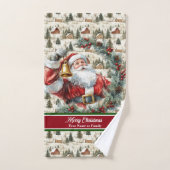 Classic Holiday Santa Claus Badhanddoek Set Bad Handdoek (Handdoek)