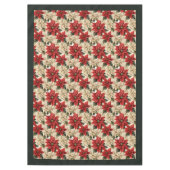 Classic Holiday Tablecloth Rustic Floral Design Tafelkleed (Voorkant)