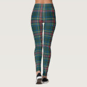 Classic Holiday Tartan Pset Black Red Green Leggings (Achterkant)