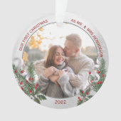 Classic Holly Pine Silver Frame Photo Nouveaux mar (devant)