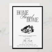 Classic Home Sweet Some Housewarming Kaart (Voorkant / Achterkant)