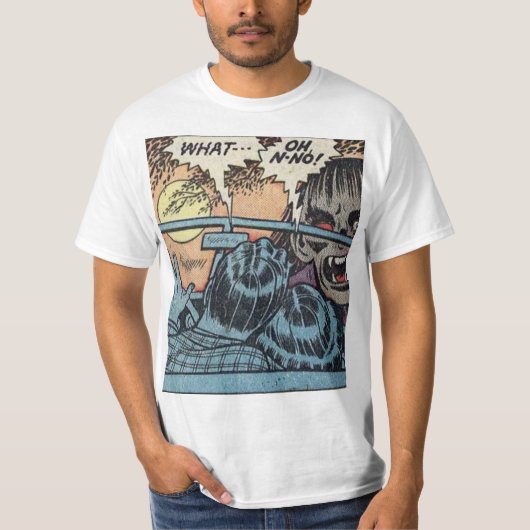 Classic Horror Comic T-shirt (Voorkant)