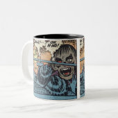  Classic Horror Comic Tweekleurige Koffiemok (Voorkant links)