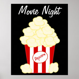 Classic Hot Buttered Popcorn Poster
