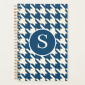 Classic Houndstooth Encore Monogramme bleu et blan (Devant)