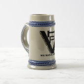 Classic HPV Logo Design op een stevige Stein! Bierpul (Voorkant links)