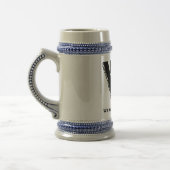 Classic HPV Logo Design op een stevige Stein! Bierpul (Links)