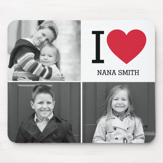 Classic I Heart Photo Muismat (Voorkant)