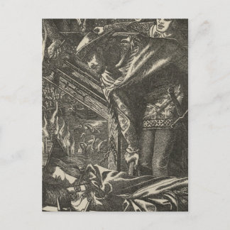 Classic Illustration for The Lady of Shalott Briefkaart