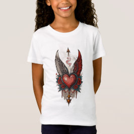 Classic Ink Creations: Hart & Cupid Collectie T-shirt