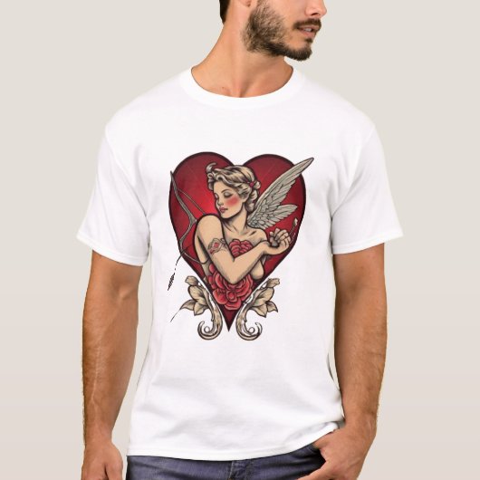 Classic Ink Love: Tijdloze Tattoos T - shirts" T-shirt (Voorkant)