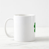 Classic Irish four leaf Clover-ontwerp Koffiemok (Links)