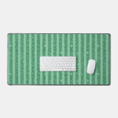 Classic Jade Green Glitter Style Vertical Stripes (Clavier et souris)