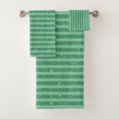Classic Jade Green Glitter Style Vertical Stripes (En situation)