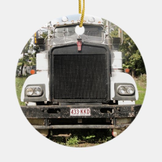 Classic Kenworth Truck Keramisch Ornament (Voorkant)