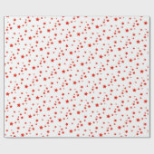  Classic Kerst Rood Wit Sterren Gift Cadeaupapier (Vlak)