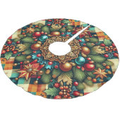 /Classic kleurrijke kerst Kerstboom Rok (Gekanteld)