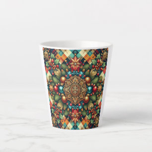 /Classic kleurrijke kerst Latte Mok