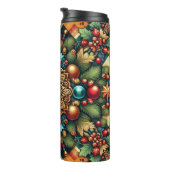 /Classic kleurrijke kerst Thermosbeker (Geroteerd rechts)