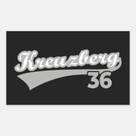 Classic Kreuzberg 36 Berlin City Logo Oldschool Rechthoekige Sticker