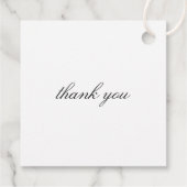 Classic Laurel Wedding Initiaal Monogram Bedankjes Labels (Achterkant)