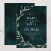 Classic Leaves dromerig drama EMERALD GREEN, Kaart (Voorkant / Achterkant)