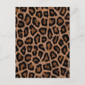 Classic Leopard Pattern Animal Print Briefkaart (Voorkant)