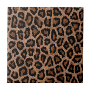 Classic Leopard Pattern Animal Print Tegeltje