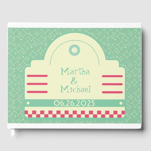 Classic les années 50 Diner Graphic Mariage livre  (Recto)